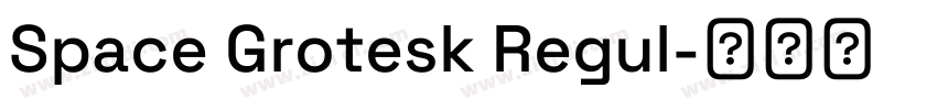 Space Grotesk Regul字体转换